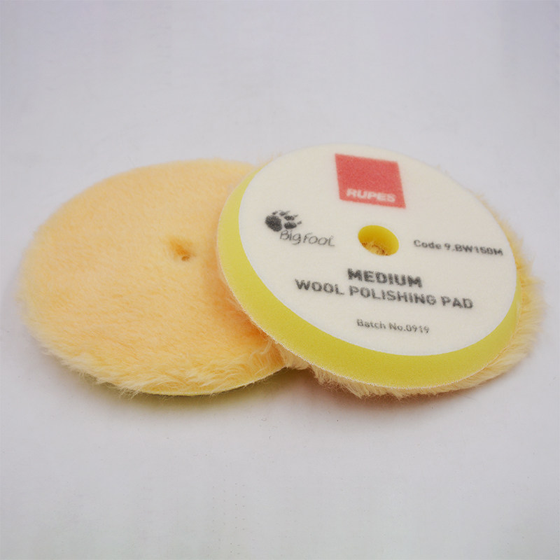 rupes路贝狮5寸直心偏心da抛光机粗中细还原长短羊毛海绵轮软托盘