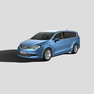 克莱斯勒航行者 汽车3D模型 三维轿车FBX模型PBR写实模型 Blender