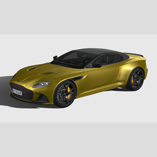 阿斯顿马丁DBS Blender 三维轿车FBX模型PBR写实模型 汽车3D模型