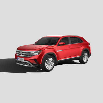 大众 Atlas 汽车3D模型 三维轿车FBX模型PBR写实模型 Blender