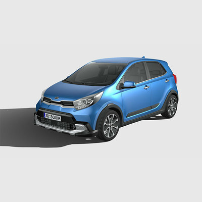 370.起亚  Kia Picanto X line 2021 3D模型 FBX汽车模型源文件