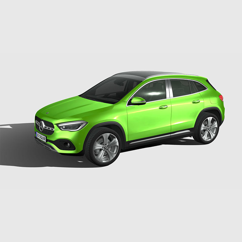 347.梅赛德斯奔驰GLA200  Mercedes-Benz 2021 3D模型FBX汽车模型