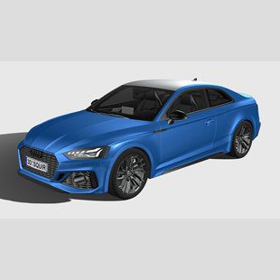 奥迪RS5 轿跑车 汽车3D模型 三维轿车FBX模型PBR写实模型 Blender