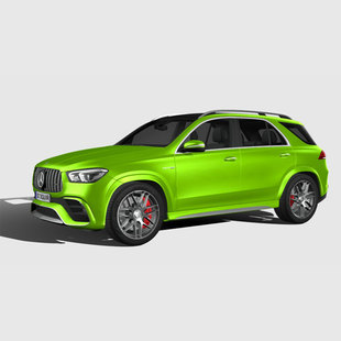 260.梅赛德斯奔驰 GLE 63 AMG 2021 3D模型 FBX汽车模型