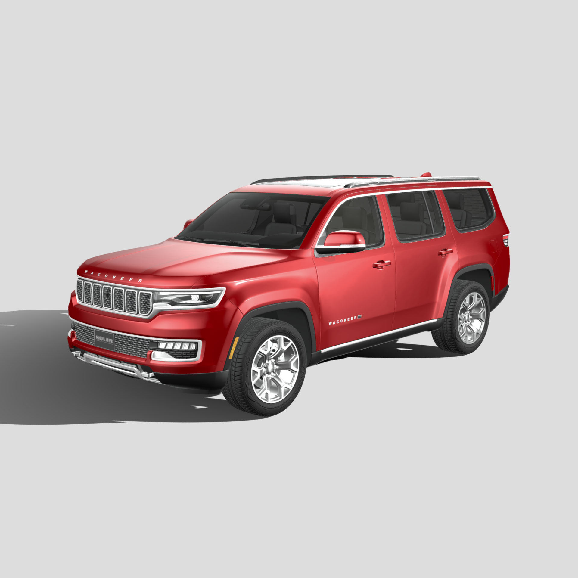 吉普旅行车  汽车3D模型 三维轿车FBX模型PBR写实模型 Blender