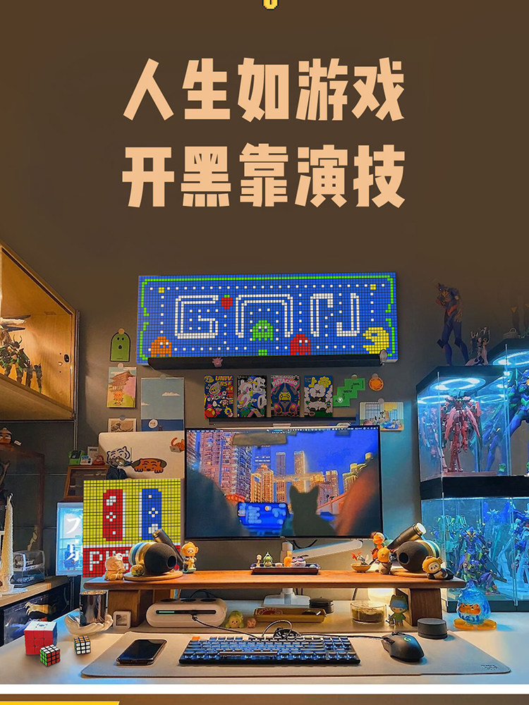 GAN CREATIVE PUZZLE DRAWING SMALL RUBIKS CUBE WALL MAGNETIC POSITIONING BOARD CHILDRENS EDUCATIONAL TOYS DIY BIRTHDAY HOLIDAY GIFTS