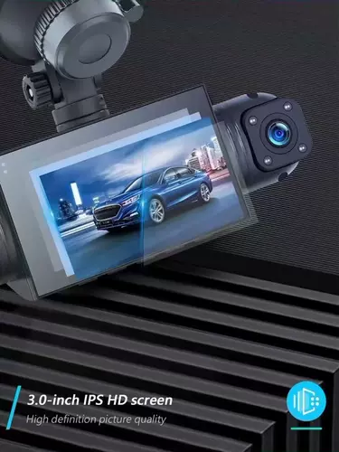 Регистратор, крутящийся объектив, парковочная стойка, монитор, 360 градусов