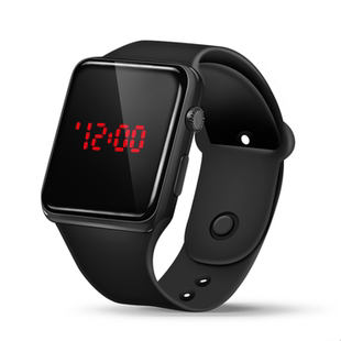 厂家直销韩版方形LED手表创意时尚运动儿童表男女学生电子手表潮