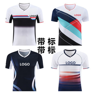 新款尤尼羽毛球服套装速干透气男女短袖上衣T恤比赛运动大赛服