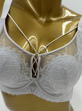 特价记忆软钢圈透气超薄BC杯兔耳水晶杯性感蕾丝诱惑聚拢侧收568