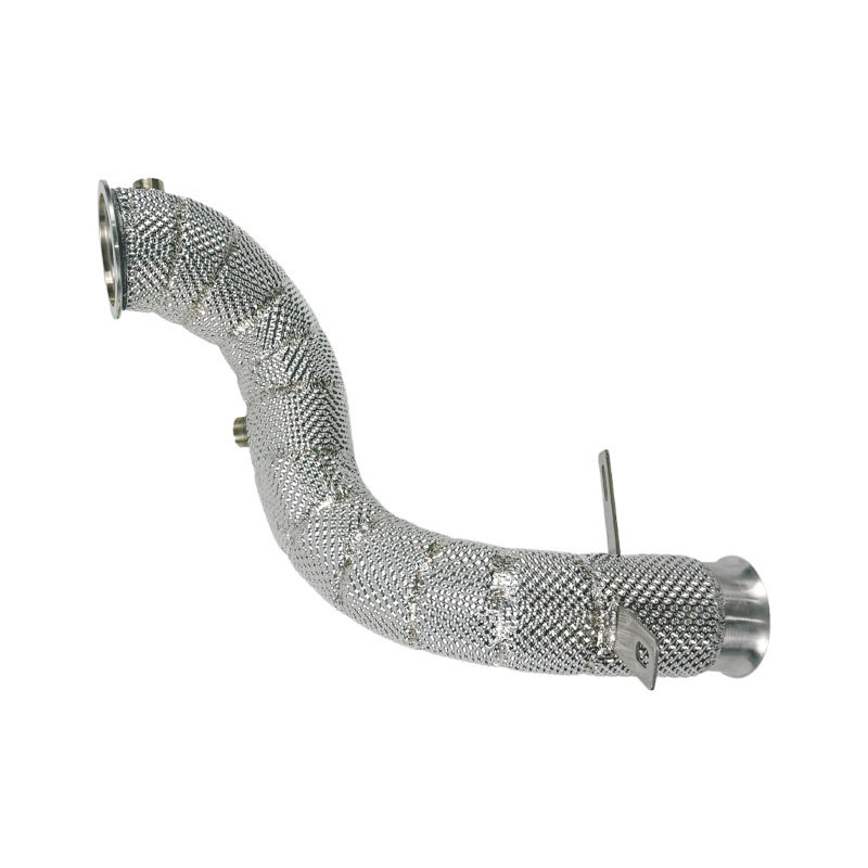 适用于宝马M3 M4 G80 G82汽车改装不锈钢阀门中尾段排气管消声器