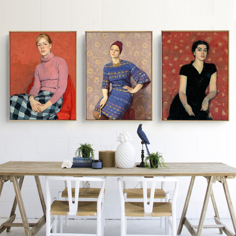 俄罗斯人物文艺客厅装饰画