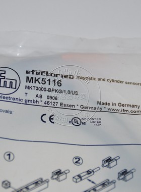 正品原装 IFM 德国易福门磁性传感器/磁性开关 MK5116 特价销售