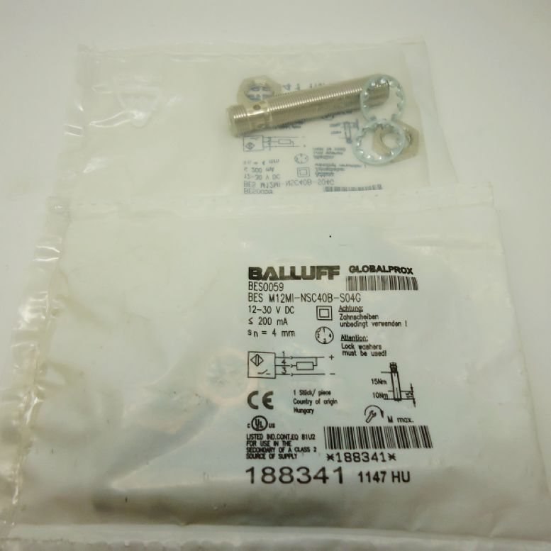 原装正品BALLUFF巴鲁夫接近开关BES M12MI-NSC40B-S04G
