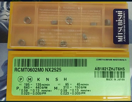 三菱铣刀片R3 R4 RCMT0602MO NX2525 RCMT0803MO NX2525 US735