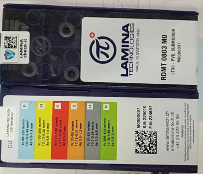 瑞士林芈娜林妮娜数控铣刀片RDMT0803MO LT30 RDMT10T3MOLT30R5R4