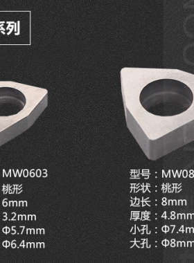 数控车床刀具机夹车刀配件刀杆刀片刀垫MC1204/MT1603/MW0804垫片