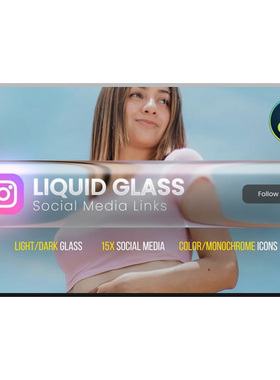 达芬奇模板-液态玻璃效果DaVinci Resolve