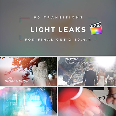 60个光斑过渡炫光转场FCPX插件