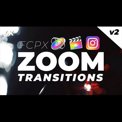 32个变焦缩放失真毛刺过渡转场特效FCPX插件