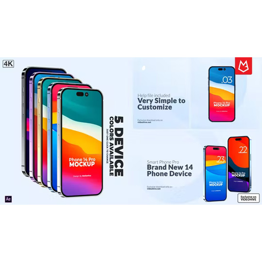 iPhone 14 Pro 苹果手机APP应用展示推广AE模板