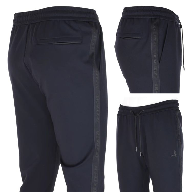 BIEM.L.FDLKK比音勒芬正品男裤春秋边条设计休闲慢跑裤哈伦裤长裤