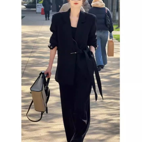 欧货西服西裤休闲裤春装搭配一整套西装外套女2026年春秋两件套装