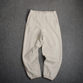 户外摇粒绒 加大码 高克重保暖秋冬外贸男士 宽松休闲加厚九分运动裤