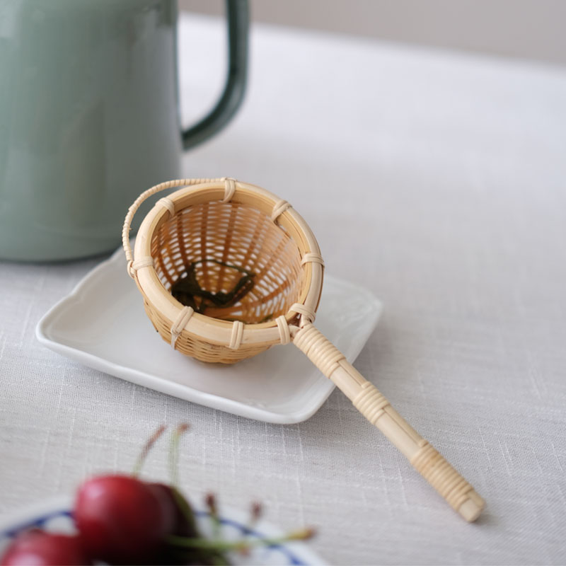 手工编织功夫茶具配件日式茶漏