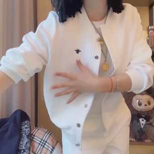 恣意家2509秋季款小个子棒球服外套女刺绣简约款休闲运动百搭宽松