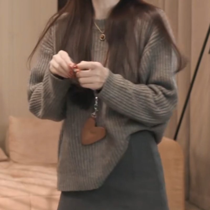 纯色套头毛衣女士秋冬2025新款慵懒高级感减龄显瘦内搭针织衫上衣,女装/女士精品,毛针织衫,淘宝优惠券,粉丝福利购,淘宝优惠卷