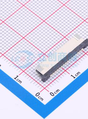 连接器 FPC-1.0AX-15PWCR-H25 SMD,P=1mm,卧贴 抽屉式 15P 下接