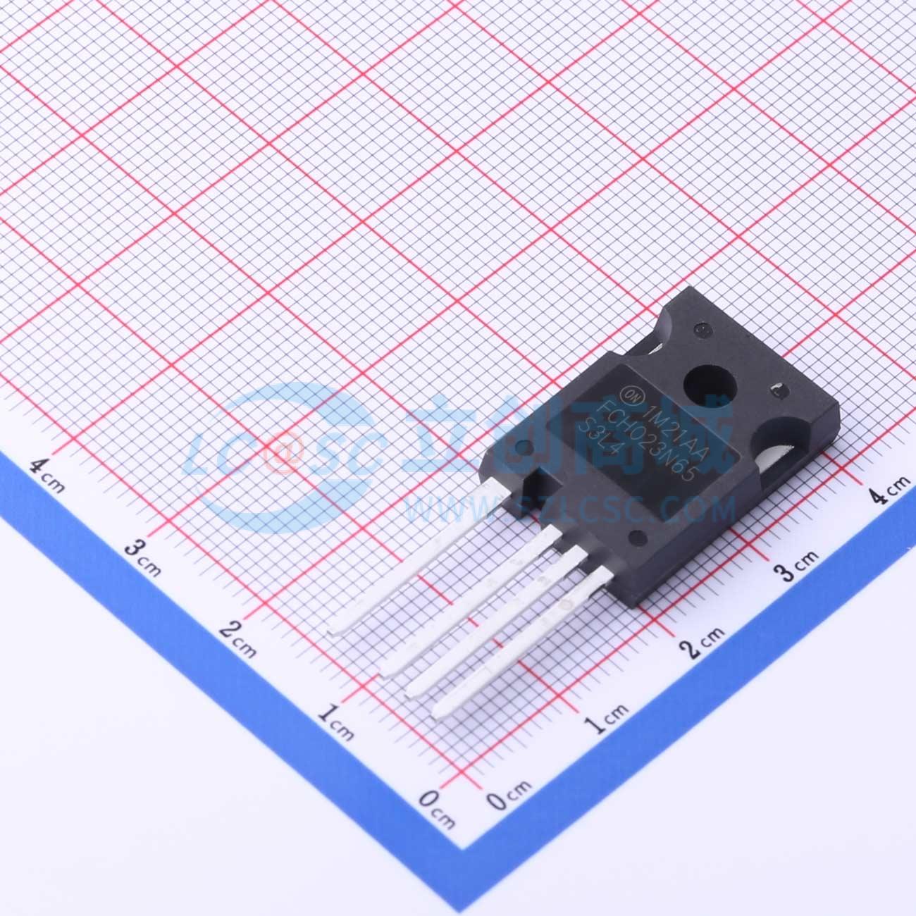 场效应管(MOSFET) FCH023N65S3L4 TO-247-4 650V 75A