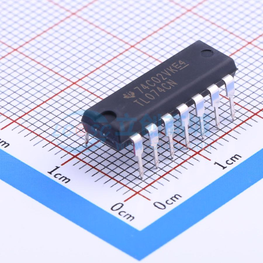 FET输入运放 TL074CN PDIP-14 原装正品 电子元器件配单