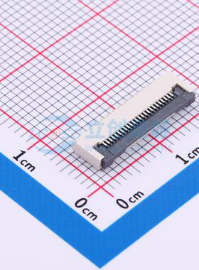 连接器 HX 0.5-24PIN XGXJ-H2.0 SMD,P=0.5mm,卧贴 翻盖式 24P 下