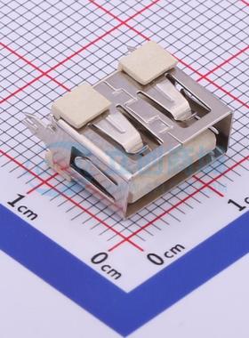 USB连接器 U-USBAS04P-F005 插件 母 直插 原装 电子元器件配单