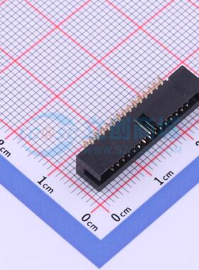 连接器 X1270WV-2x15B-6TV01 插件,P=1.27mm 2x15P