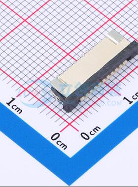 连接器 FPC-1.0AX-10PWCR-H25 SMD,P=1mm,卧贴 抽屉式 10P 下接