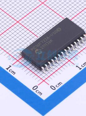 单片机(MCU/MPU/SOC) PIC16F722A-I/SO SOIC-28-300mil 原装正品