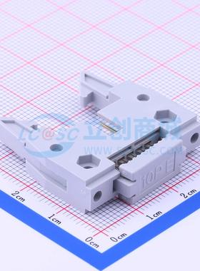 连接器 Z-S382010ANGL01 P=2.54mm 2x5P 牛角扣