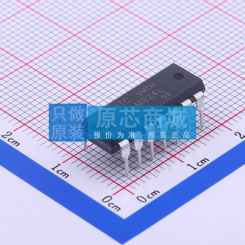 运算放大器 LM324L-D14-T DIP-14 原装正品 电子元器件配单