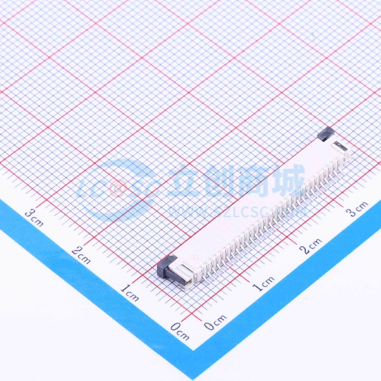 连接器 AFA07-S30ECC-00 SMD,P=1mm,卧贴 抽屉式 30P 上接