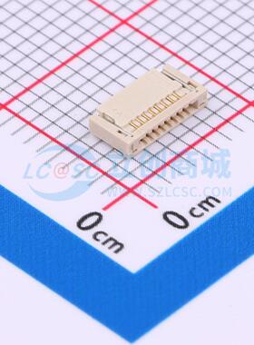 连接器 10051922-0810EHLF SMD,P=0.5mm,卧贴 抽屉式 8P 下接