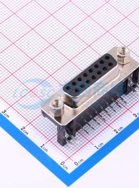 D-Sub/VGA连接器 DS1037-15FNAKT76-0CC 弯插 母 15P 电子元器件