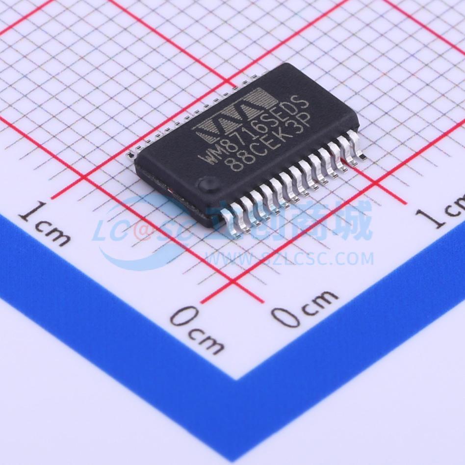 ADC/DAC-专用型 WM8716SEDS/RV SSOP-28-208mil 电子元器件配单