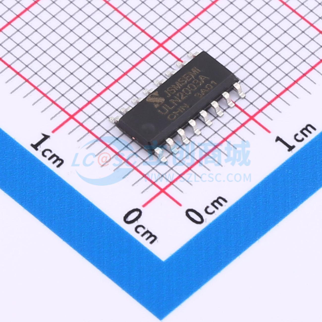 达林顿晶体管阵列 ULN2003A-JSM SOP-16 七路 500mA JSMSEMI(杰盛