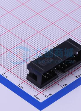 连接器 321016SG0ABK00A01 插件,P=2.54mm 2x8P 简牛座