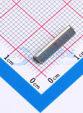 连接器 AYF532435 SMD,P=0.5mm,卧贴 翻盖式 24P 双侧触点/上下接