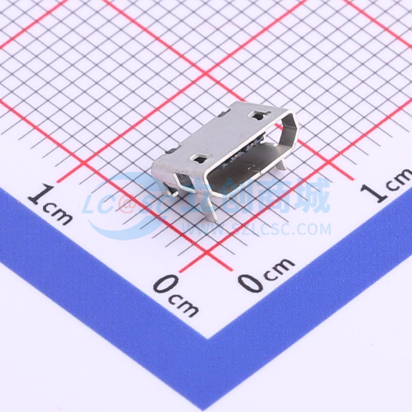 USB连接器 MICRO-02-G4P2-A1T2 SMD 母 卧贴 原装 电子元器件配单