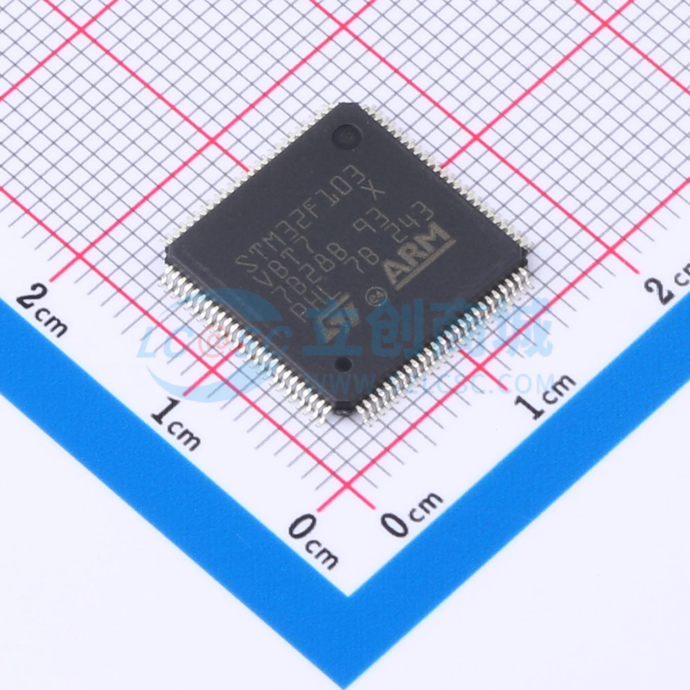 单片机(MCU/MPU/SOC) STM32F103VBT7 LQFP-100(14x14) 电子元器件
